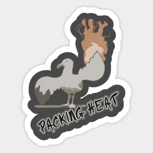 "Packing Heat" Sticker